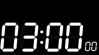 3 MIN TIMER - Countdown Timer - 180 seconds - Workout and exercise interval