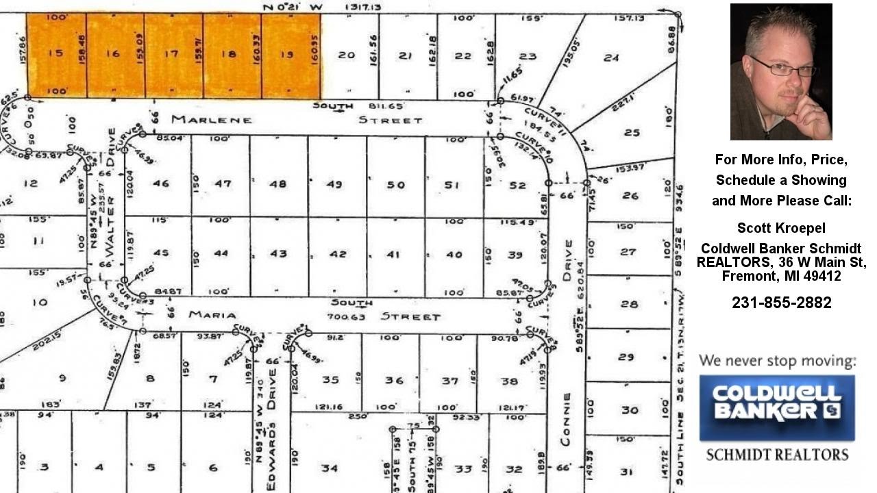 Lots 15-19 S Marlene Street, Rothbury, MI Presented by Scott Kroepel.