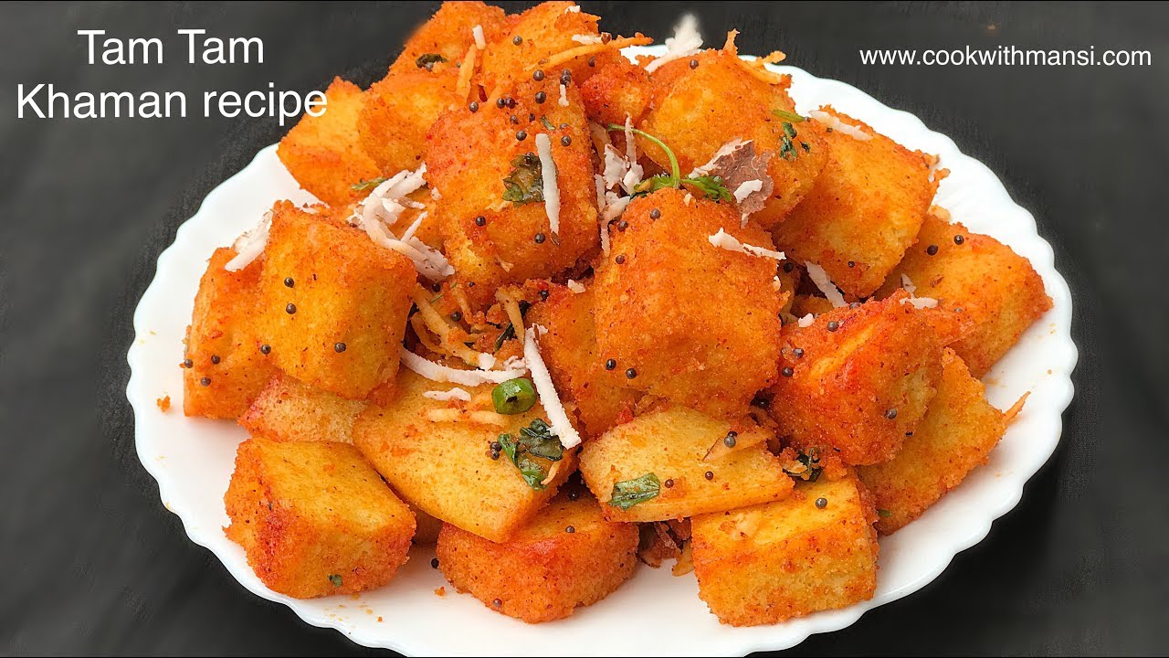 Khaman dhokla recipe Tam tam Khaman dhokla Gujarati khaman dhokla