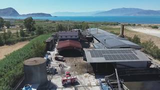 Ναύπλιο: Στις φλόγες φορτωτής σε πυρηνελαιουργείο