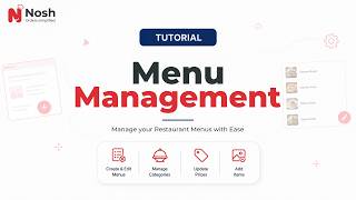 Nosh - Merchant: Menu Management