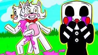 Funtime Foxy Is SUPERGLUED To Lolbit In Minecraft FNAF