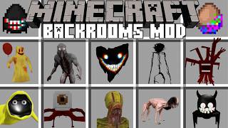 Minecraft BACKROOMS MOD / SCARY BACKROOM CREATURES! (Minecraft Mods) screenshot 5