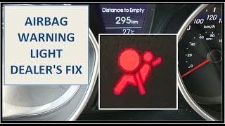 Airbag Warning Light On - How it was fixed