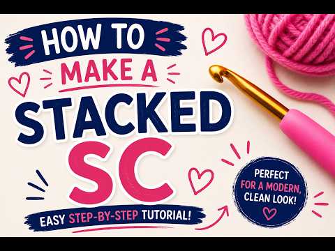 How to Crochet a Stacked Single Crochet | Perfect Turning Chain Alternative