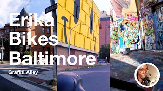 Erika Bikes Baltimore - Graffiti Alley