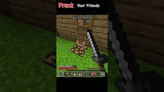 prank your friends in hardcore #minecraft #shorts
