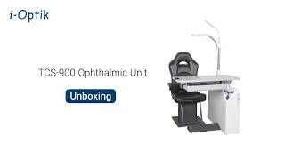 Ophthalmic unit TCS-900 unboxing and installation