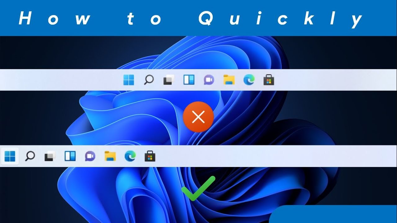 How to Quickly Move the Start Button to the Left - YouTube