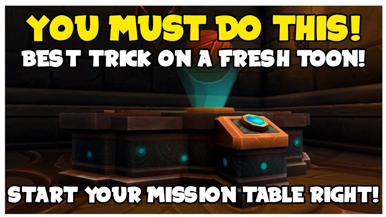 MOST IMPORTANT TRICK On A Fresh LVL 60 - Fastest Way To Lvl Mission Tables! | Shadowlands