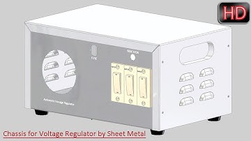 Chassis for Automatic Voltage Regulator by Sheet Metal (Video Tutorial) Autodesk Inventor