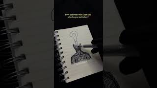 | Deep Meaning Scribble Art 🥀#Overthinking #IdentityCrisis #MentalHealthArt #ScribbleArt