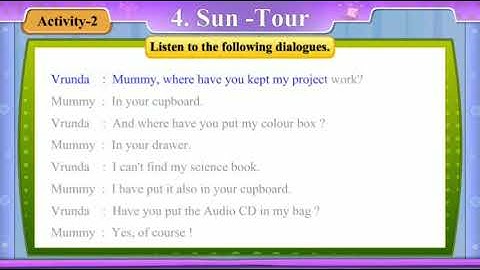 Std 8 sem 1 English unit 4 activity 2