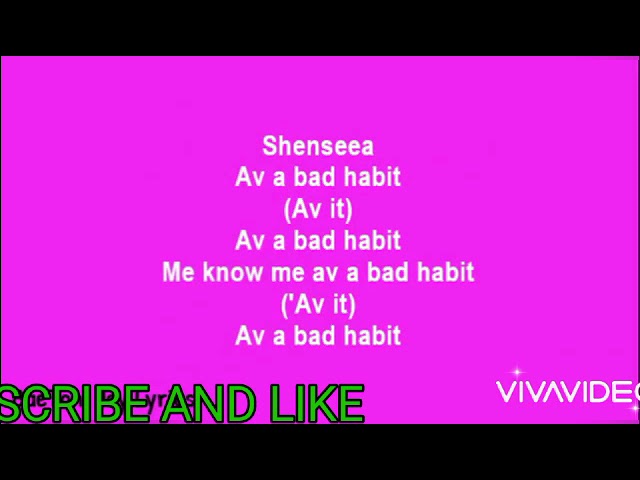 Shenseea - Bad Habits (Lyrics)