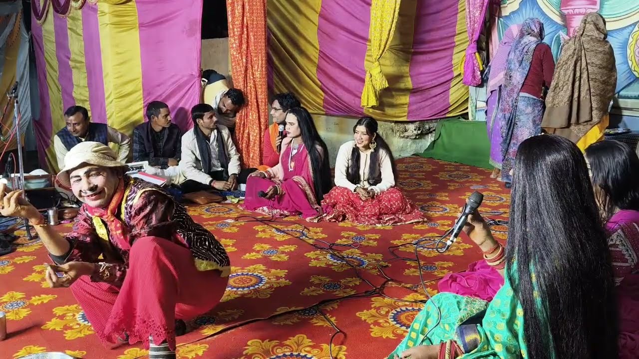 राम कलेवा में सुरेश कक्कड़ वा सखियों के बीच हुई धमाकेदार कॉमेडी रामलीला प्रोग्राम बरहरा सरीला 