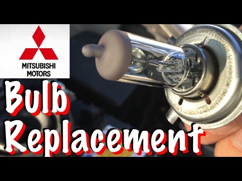 Mitsubishi Mirage - Headlight Bulb Replacement - YouTube mitsubishi magna fuse box diagram 