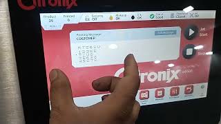 how to operate Citronix 5500i parameters of printer