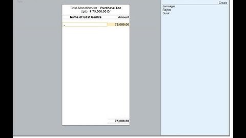 Tally Add On : Enable Cost Centre in Purchase Voucher in TallyPrime Software.