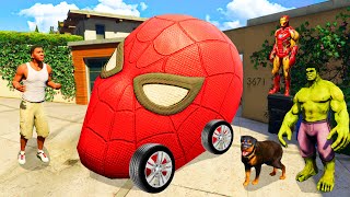 I Found SPIDERMAN's Head Car In GTA 5 ! (GTA 5 mods)