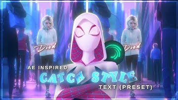 ✨AE-Style | @catchthedit Inspired TEXT In Alight Motion By JDX Prinze (+Preset)
