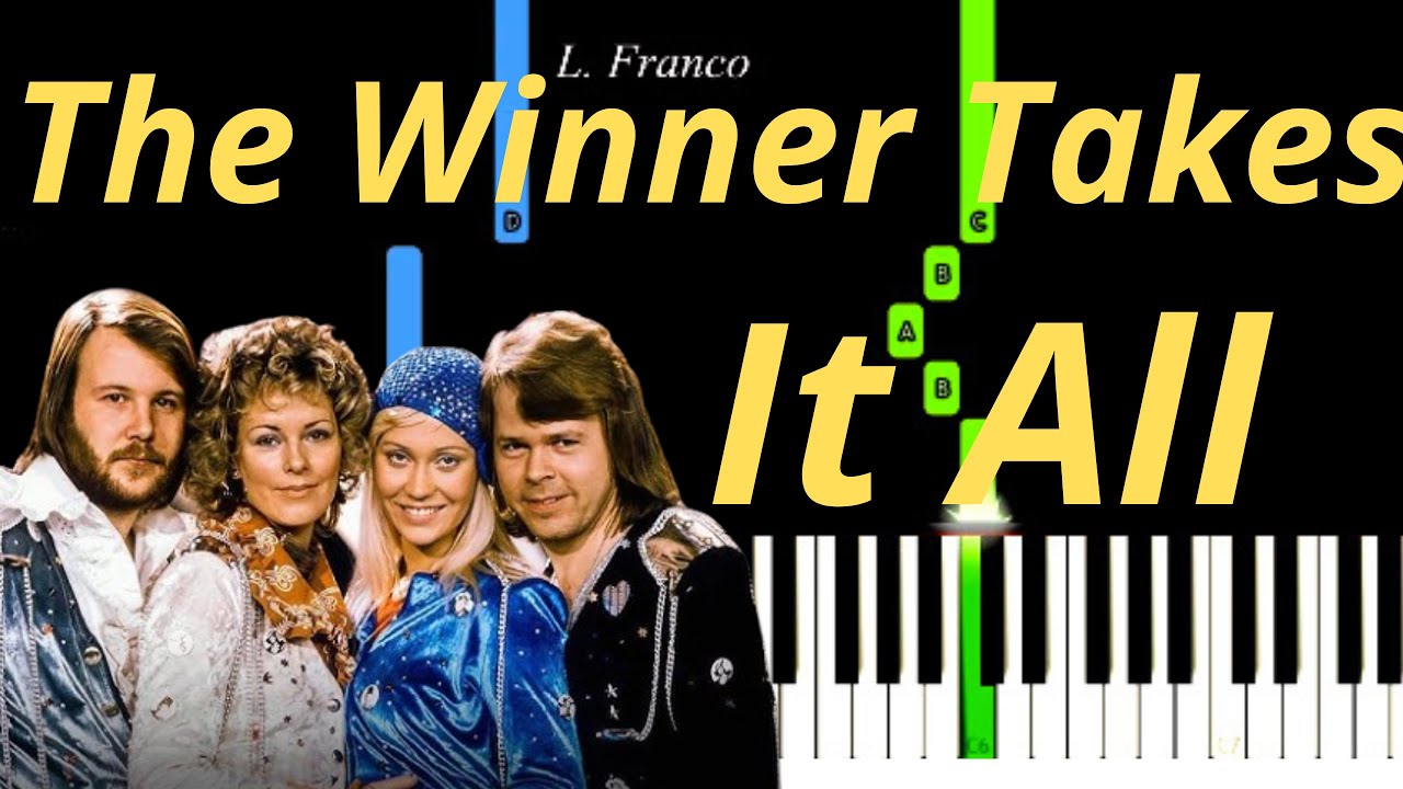 ABBA The Winner Takes It All Easy Piano Tutorial