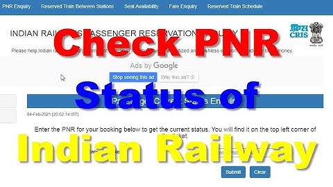 How to Check PNR status of Indian Railway