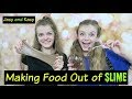 Making Food Out of Slime Challenge ~ Jacy and Kacy