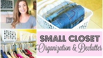 🧺 SMALL CLOSET DECLUTTER AND ORGANIZATION IDEAS | DOLLAR TREE ORGANIZATION | Minimalist Home