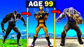 Surviving 99 YEARS As SUPERHERO in GTA 5 (PART-4)