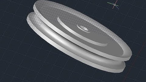 AutoCAD 3D, How to Create Pulley, Training AutoCAD
