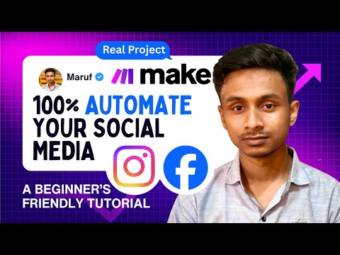 100% Automated Social Media AI Automation with Make.com (Real Project)