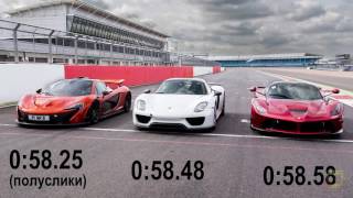 Лучший гиперкар XXI века Porsche 918, McLaren P1 или LaFerrari Цифры и факты