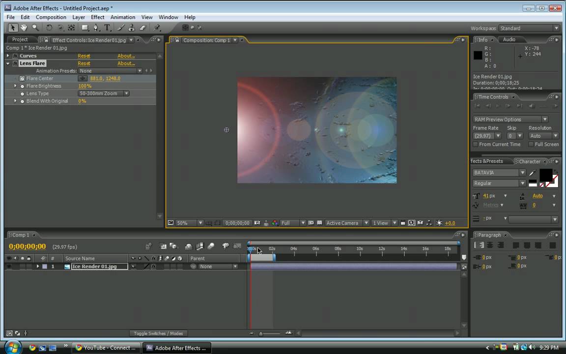 how to make a basic intro in after effects - YouTube