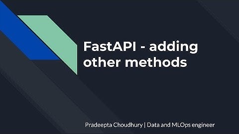 FastAPI - adding other method routes