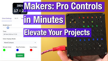 🌟 Makers: Craft Stunning UIs for Your Projects we transform a Word Clock (Pico, ESP32 & More!)