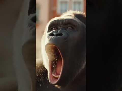 Granny vs Gorilla: The Soft Drink Showdown 😂 #fyp #funnyvideo #funnyvideo