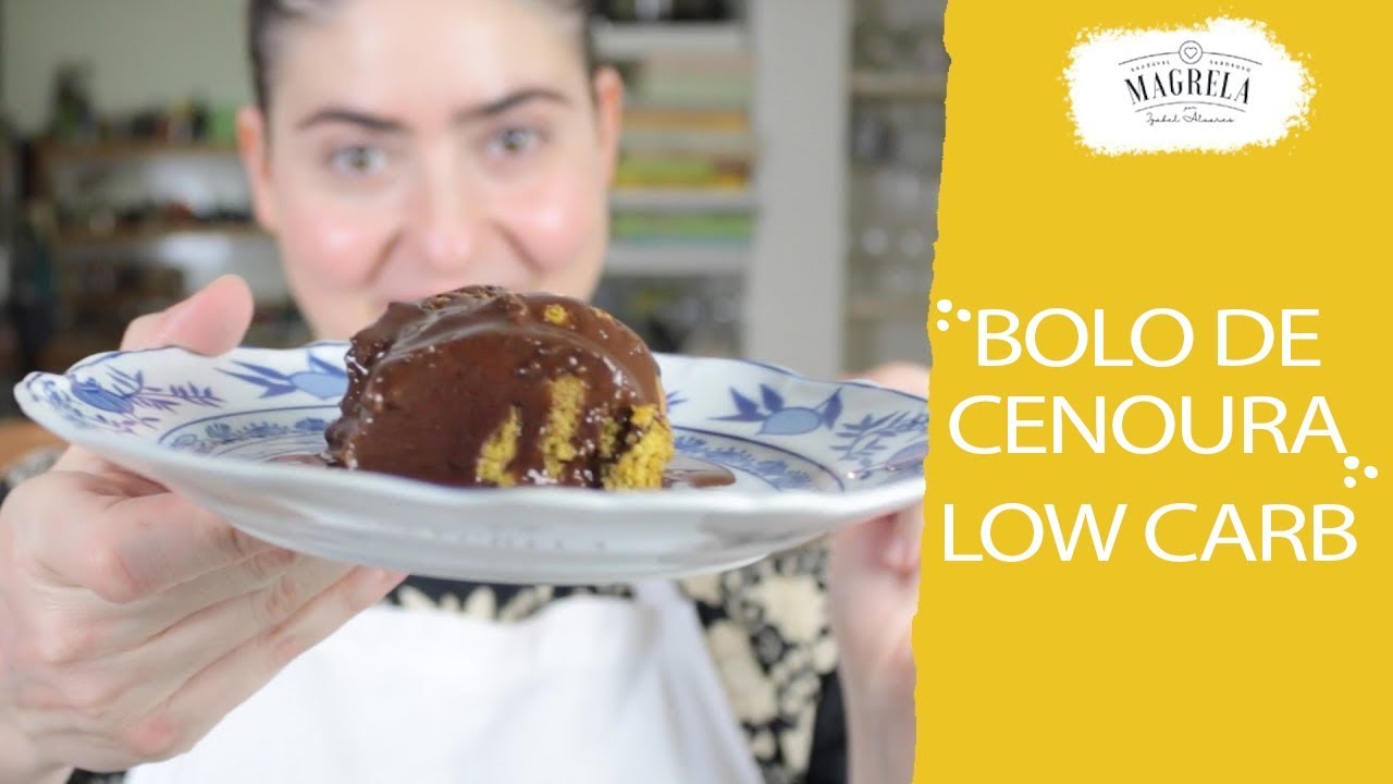 Como fazer BOLO DE CENOURA low carb!