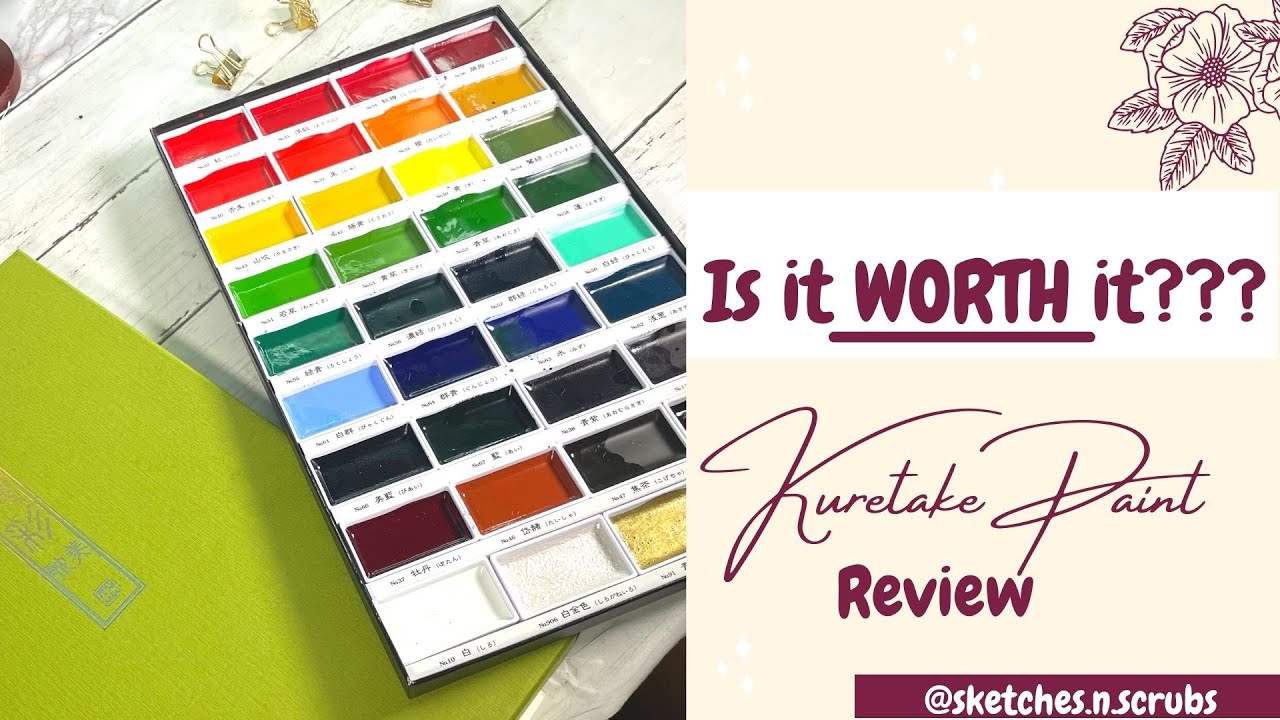 Is it WORTH it? Kuretake Japanese Watercolour Paints Review