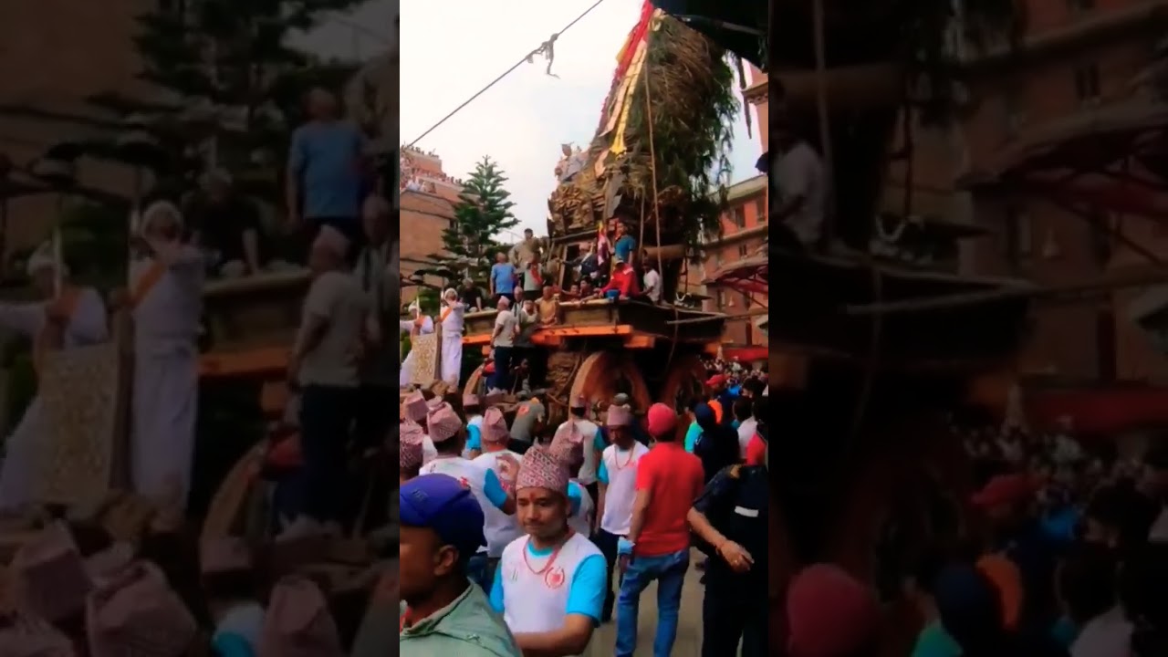 Rato Machhindranath slowly getting turned left 