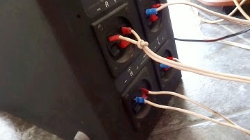 How to connect Bose acoustimass 5 series speakers