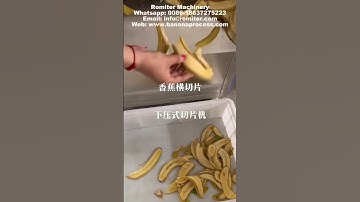 Automatic Banana Long Slice Chip Cutting Machine