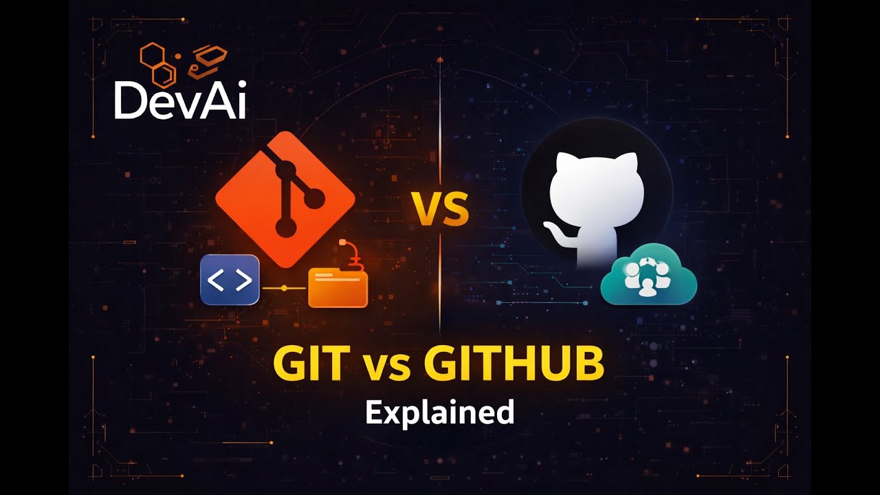 Git vs GitHub Explained in Hindi | Complete Beginner Guide ||#git # ...