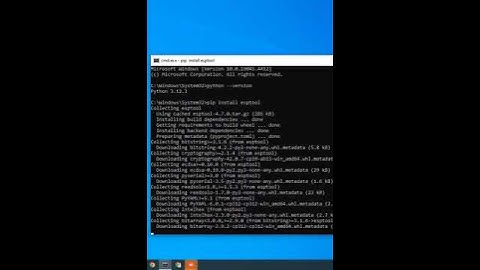 Install esptool on windows cmd #esptool #python #windows #cmd