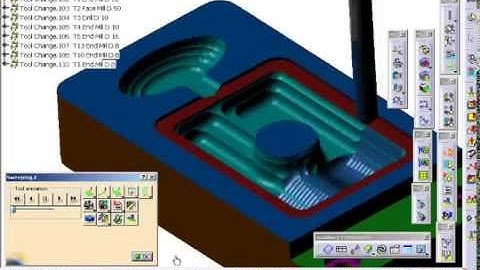Computer aided manufacturing simulation in CATIA v5