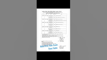Bstc First Year Back ,Due Exam Time Table 2022 ! #bstc बीएसटीसी फर्स्ट ईयर परीक्षा टाइम टेबल जारी