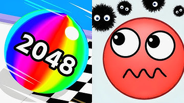 Hide Ball VS Ball Run 2048 - All Max Android Gameplay, IOS Game 