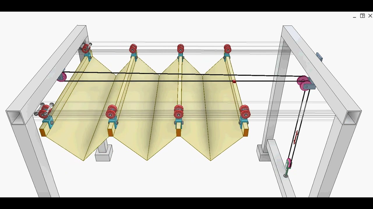 Retractable canvas roof 1a - YouTube