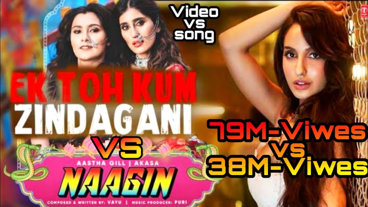 Nagin gin song Vs Ek toh kum zindagani song  marjaavaan  nagin  T Series01