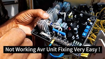 Not Working Generator Avr Unit Fixing Very Easy | Automatic Voltage Regulator #AVR #GeneratorAvr