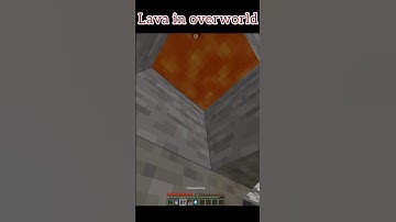 Lava in overworld vs Lava in nether in minecraft 🔥 #shorts #minecraft